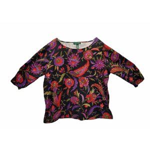 Ralph Lauren Women's 3X Floral Blouse-M9